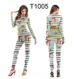2020 FASHION Adult Skeleton Print Halloween Cosplay For Women Ghost Jumpsuit Party Carnival Performance Scary Costume Bodysuit 2020 FASHION Adult Skeleton Print Halloween Cosplay For Women Ghost Jumpsuit Party Carnival Performance Scary Costume Bodysuit