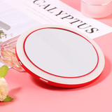 Compact LED Makeup Mirror Wireless Charger