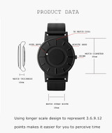 Creative Magnetic Bearing Wrist Watch