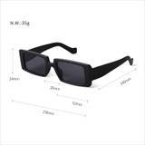 Cassandra Rectangle Sunglasses