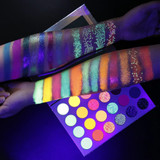 Blacklight Pigment Fluorescent Eye Shadow Palette