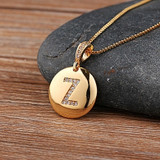 Initial Letter Necklaces, Gold 26 Letters Jewelry Personal Necklace