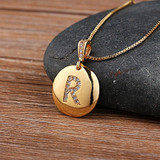 Initial Letter Necklaces, Gold 26 Letters Jewelry Personal Necklace