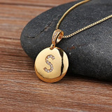 Initial Letter Necklaces, Gold 26 Letters Jewelry Personal Necklace