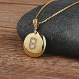 Initial Letter Necklaces, Gold 26 Letters Jewelry Personal Necklace