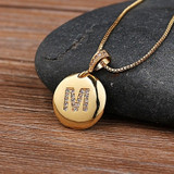Initial Letter Necklaces, Gold 26 Letters Jewelry Personal Necklace