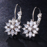 Crystal Flower Stud Earrings
