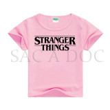 stranger things camiseta kids baby Tshirt Summer Short Sleeve T-shirts unisex