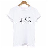 2019 New Harajuku Love Printed Women T-shirts Casual Tee