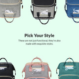 Multi-Functional Baby Bag with Expandable Baby Rack