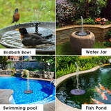 Solar Flow - Solar Powered Bird Bath Fountain