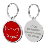 Customized Pet ID Tags for Cats with Free Bell and Engraving
