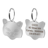 Personalized Engraved Stainless Steel Cat ID Tags