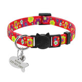 Quick Release Cat Collar with Customized Tag and Bell