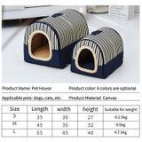 Portable Cat House Bed Made From 100% Cotton