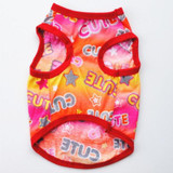 Summer Dog T Shirts with Cute Prints for Small Dogs