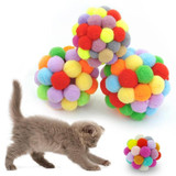 Candy Color Ball Cat Toy Filled with Organic Catnip