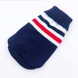 Warm Dog Sweater Knitted With Pattern