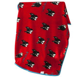 Soft, Warm Dog Blanket with Cute Bulldog Pattern