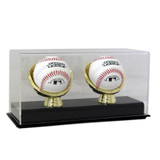 Double Gold Glove Baseball Display Case