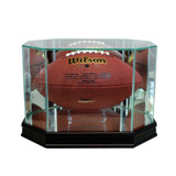 Football Octagon Glass Display Case