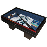 Large Coffee Table Custom Hand Crafted Wood Cabinet Display Case
