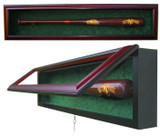Baseball Bat Custom Hand Crafted Wood Cabinet Display Case