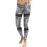 young feminino Leggings Lotus Mandala Flower Digigal design
 Leggins dj sports