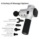 Phoenix Muscle Stimulator Massage Gun shaking
 Deep Therapy Relaxation Fascia sports playing
 Pain Relief electriccal
al
cal
al
 Massager