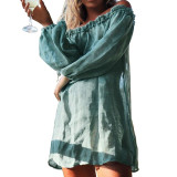New Off Shoulder Beach Dress Bikini Cover Up New Off Shoulder Beach Dress Bikini Cover Up
