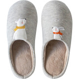 Winter Warm Home Women Fur Slippers Cute Fox Unicorn Bear Animals Indoor Cotton Ladies Slippers Soft Memory Foam Couples Shoes