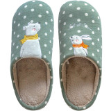 Winter Warm Home Women Fur Slippers Cute Fox Unicorn Bear Animals Indoor Cotton Ladies Slippers Soft Memory Foam Couples Shoes