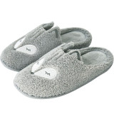 Winter Warm Home Women Fur Slippers Cute Fox Unicorn Bear Animals Indoor Cotton Ladies Slippers Soft Memory Foam Couples Shoes
