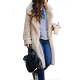 2020 Autumn Winter Faux Fur Coat Women Warm Teddy Bear Coat Ladies Fur Jacket Female Teddy Outwear Plush Overcoat Long Coat