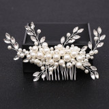 Silver Color Pearl Crystal Wedding Hair Combs Hair Accessories for Bridal Flower Headpiece Women Bride Hair ornaments Jewelry Silver Color Pearl Crystal Wedding Hair Combs Hair Accessories for Bridal Flower Headpiece Women Bride Hair ornaments Jewelry
