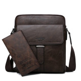 JEEP BULUO Brand High Quality Large Capacity Man Bag Crossbody Shoulder Tote Bags For Male Split Leather Men Messenger Bags