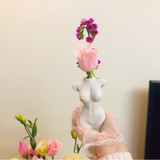 Nude Body Art Design Flower Vase