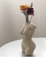Nude Body Art Design Flower Vase