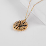 You Are My Sunshine Sunflower Necklace