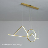 Gold Modern LED hanging Light for Living room fixtures