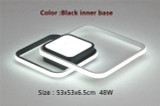 Double-square ceiling light fixtures