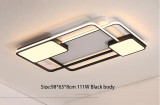 Double-square ceiling light fixtures