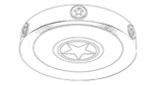 Children Super-hero LED ceiling lamp