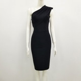 One-Shoulder Bodycon Bandage Dress