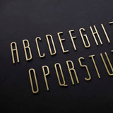 Golden Brass Letters Decoration by SIA
