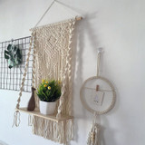 Bohemian Hand-woven Hanging Shelf by SIA