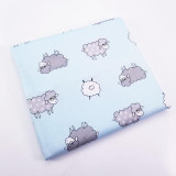Cotton Twill Fabric Sheep Print