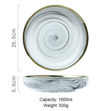 Luxury Marble Ceramic Bowl