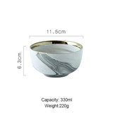 Luxury Marble Ceramic Bowl
