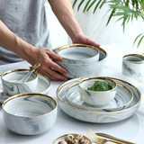 Luxury Marble Ceramic Bowl
